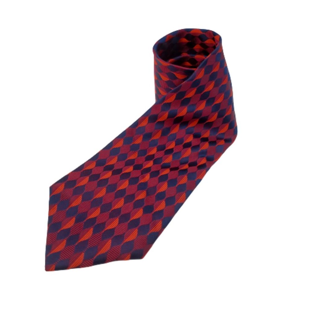 BELISI Men's Tie Hand Made Silk Geometric Tie